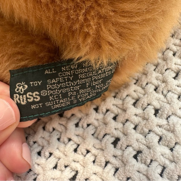 WOOZER Vintage 1990s Russ Berrie Plush Golden Retriever Dog Beans Lovable Plush - Picture 6 of 10